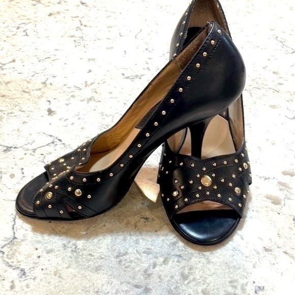 MICHAEL Michael Kors Shoes - Michael Kors shoes size 7 1/2 black very soft leather with gold studs he…